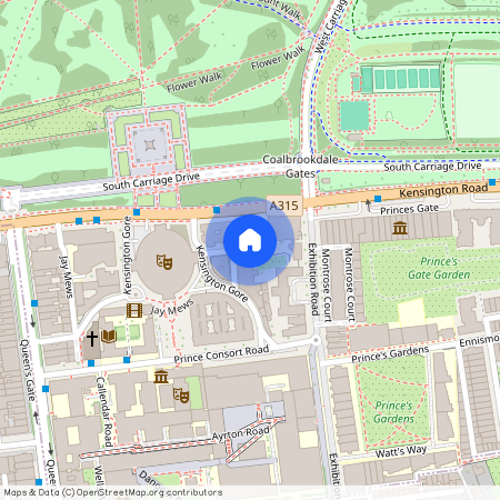 Albert Hall Mansions, Kensington Gore, South Kensington, London, SW7, United Kingdom