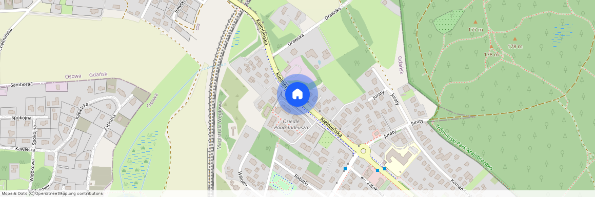 ul. Kielnieńska, Osowa, Gdańsk, pomorskie