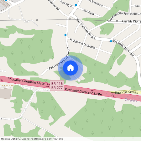Rua Professora Maria de Lima Almeida, Santo Antônio, São José dos Pinhais - PR, 83025-480, Brazil