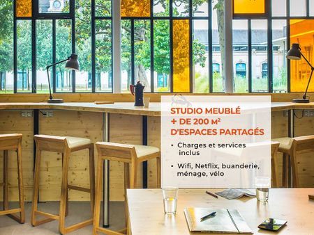 Studio meublé + 200m2 d'espaces partagés - Photo 3