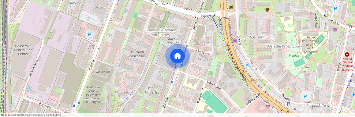 ul. Obrzeżna 3, Służew, Mokotów, Warszawa, mazowieckie