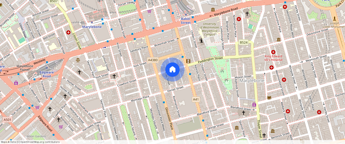 Montagu Mansions, W1U, London