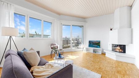 3.5-room attic apartment with two terraces and private laundry room - Foto 5