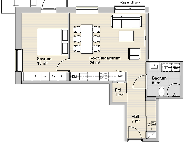 LÄGENHET E 1506 - Foto 1