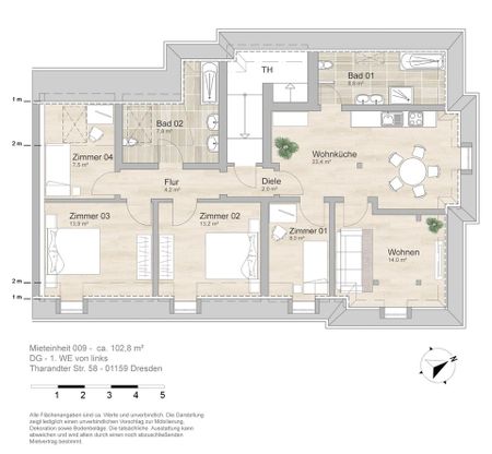 Dresden-Löbtau: Liebhaber für Dachgeschoss gesucht! - Photo 5