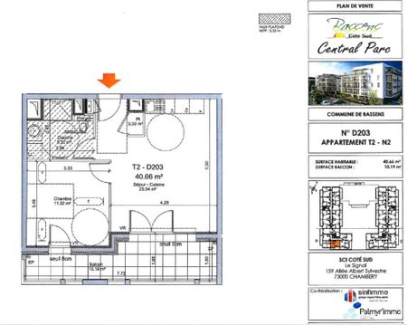 Location Appartement 2 pièces 40m² BASSENS 73000 - Photo 5