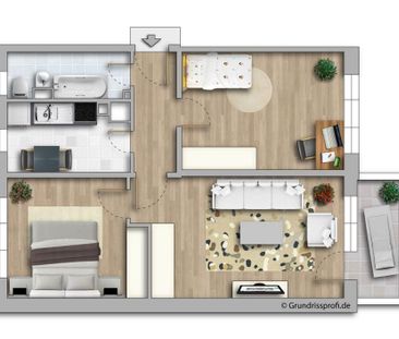 * Familienwohnung * Einbauküche * nach Vereinbarung * - Photo 1