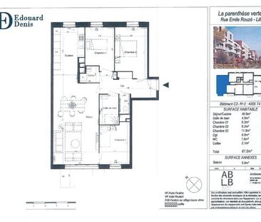 BEAU T4 AVEC BALCON ET PARKING - Photo 2