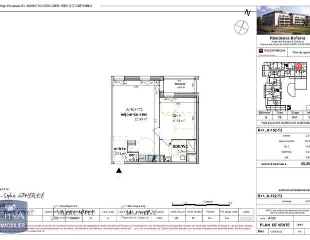 Appartement à louer 2 pièces 45.2m² - Photo 1