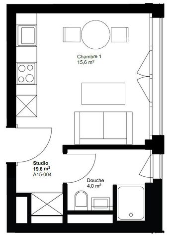 1.5 pièce neuf - A15-004 - Photo 5