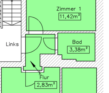 Helle 2-Zimmer Wohnung mit offener Wohnküche und Balkon in der Thie... - Photo 3