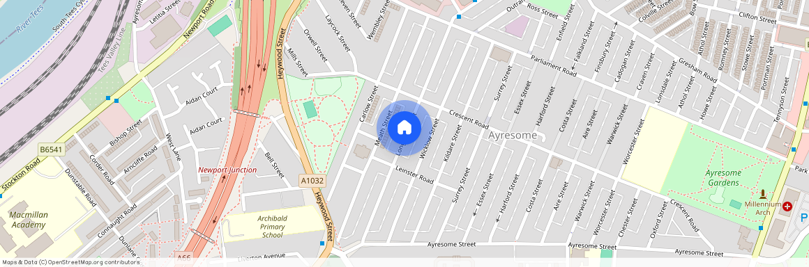Longford Street, Gresham, Ayresome, Middlesbrough, Tees Valley, England, TS1 4RW, United Kingdom