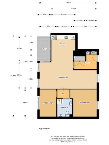 Appartement te huur: Cornelis Vermuydenstraat 9 1018 RN Amsterdam - Photo 4