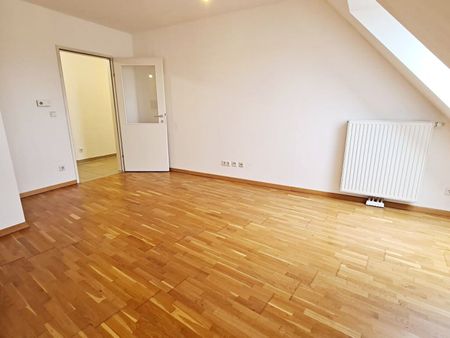 TERRASSENHIT, 61 m2 Dachgeschoß mit 48 m2 Terrasse, Wohnküche, 1 Zimmer, Wannenbad, Parketten, Fernblick, Holbeingasse - Foto 2