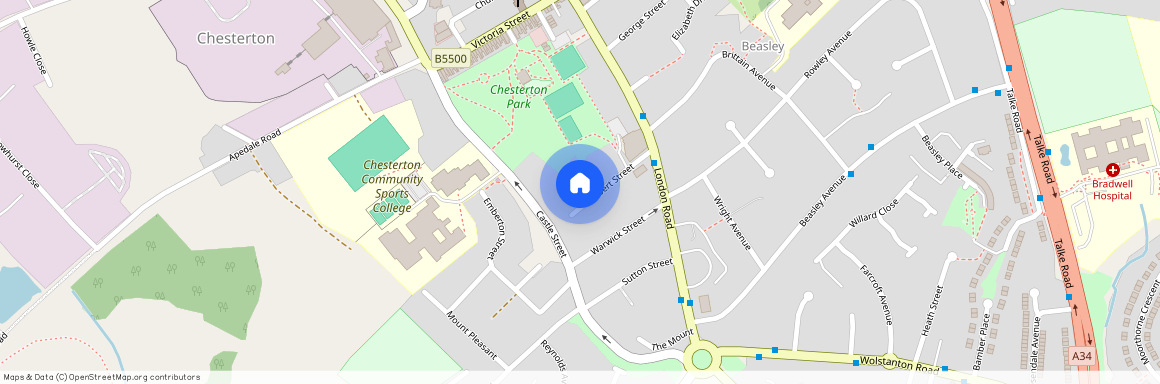 Albert Street; Chesterton; ST5