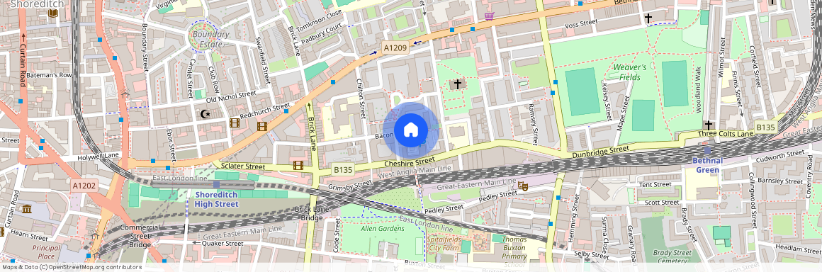 Bacon Street, E2, Shoreditch, London, E2