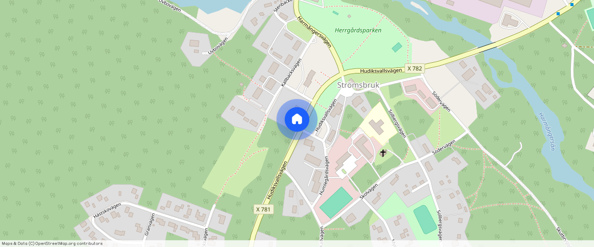 STRÖMSBRUK, Strömsbruk, Gävleborg, Nordanstig, Hudiksvallsvägen 1 A