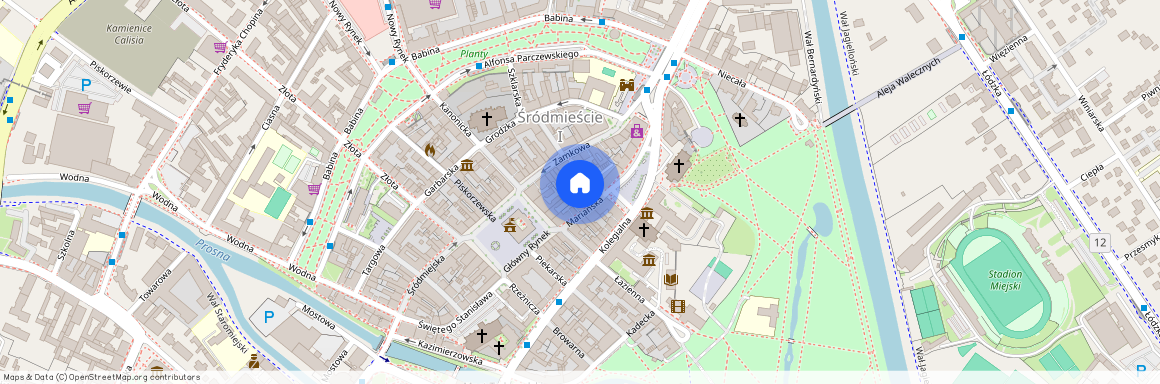 ul. Biskupia, Śródmieście, Kalisz, wielkopolskie