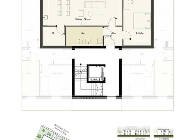 Neubau-Erstbezug! Moderne 3-Zimmer-Wohnung mit Balkon & Aufzug - Photo 1