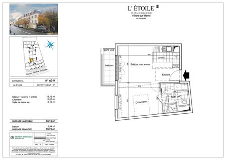location Appartement T2 DE 36.7m² À VILLIERS SUR MARNE - Photo 4