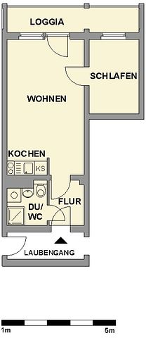 Seniorengerechte 2-Raum-Wohnung mit bodengleicher Dusche - Photo 4