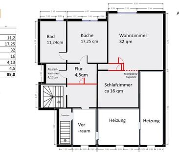 Souterrain Wohnung: 2 Zimmer +Küche, Bad 85qm 600 EUR Kalt - Photo 1