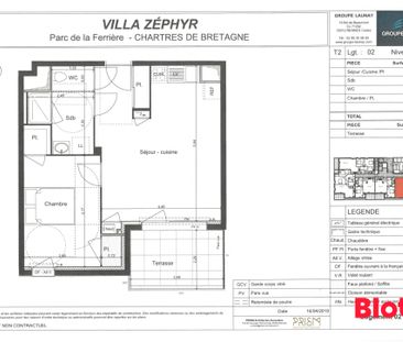 Location Appartement 2 pièces 46m² CHARTRES DE BRETAGNE 35131 - Photo 1