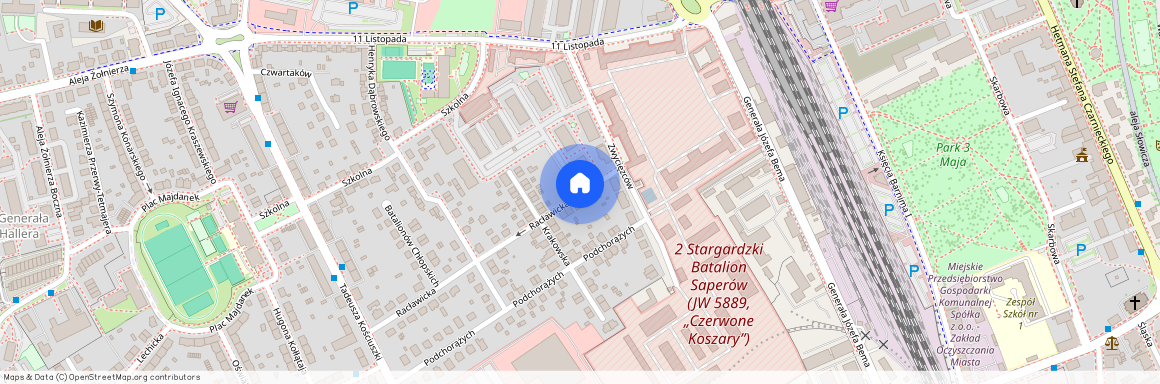 Zwycięzców, Stargardzki, Stargard, Centrum