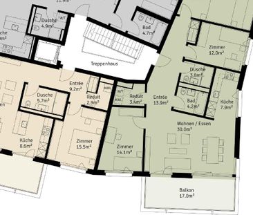 Helle, moderne 2.5-Zimmer-Wohnung mit grossem Balkon in Küssnacht a. R - Foto 5