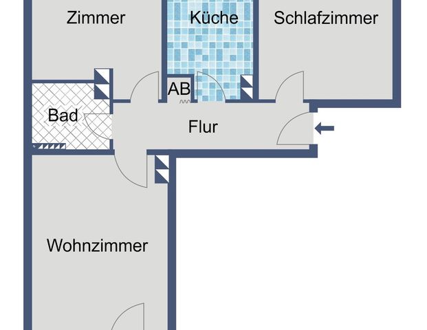 Helle Wohnung im Erdgeschoss – ideal für Paare oder kleine Familien - Photo 1