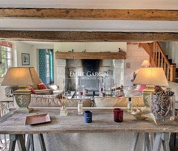 Propriété normande à louer à Clarbec - Jardin et terrasse - Photo 1