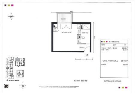 Location Appartement 1 pièce 28m² ST ANDRE DE CUBZAC 33240 - Photo 4