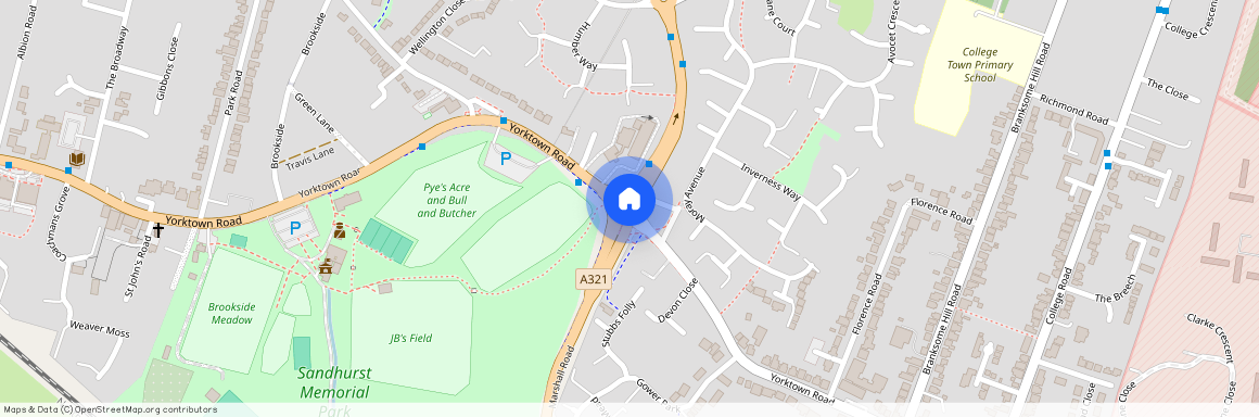 Yorktown Road, College Town, Sandhurst, GU47