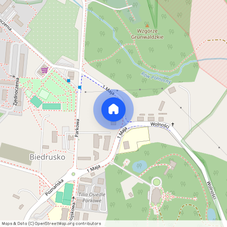 Parkowa, Biedrusko, Suchy Las, poznański, wielkopolskie