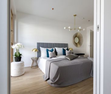 Sonnwendviertel: 1-Zimmer-Wohnung mit Balkon im 8. OG – Fitnessraum... - Foto 5