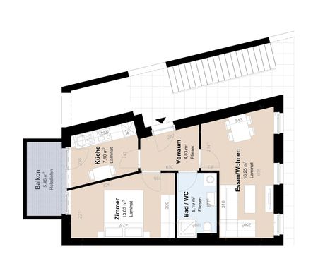 Neubauwohnung mit Balkon in schöner Lage - Foto 3