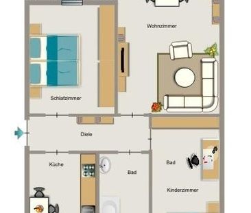 Demnächst frei! 3-Zimmer-Wohnung in Gelsenkirchen Beckhausen - Foto 3