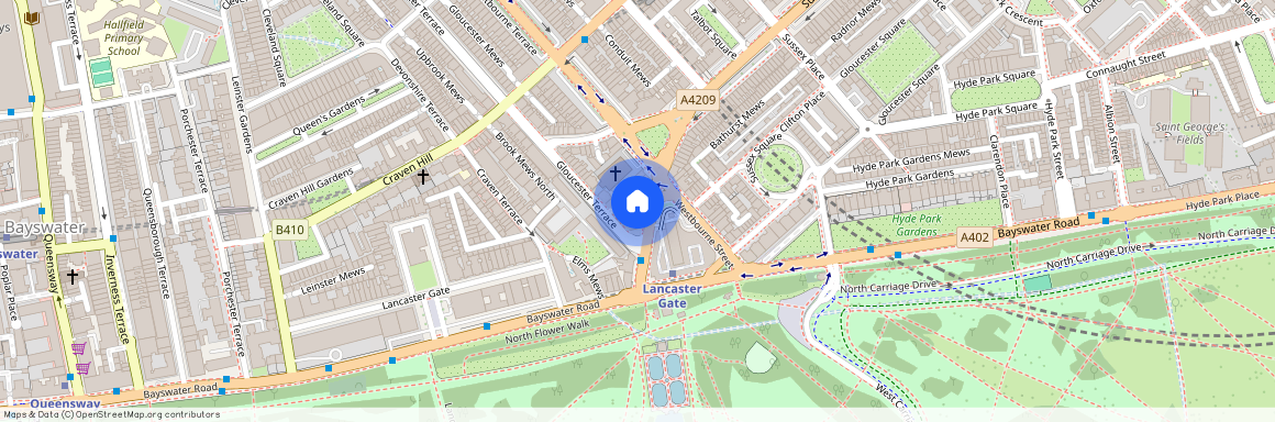Lancaster Terrace Lancaster Gate W2, London, W2
