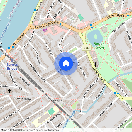 Cleveland Road, Barnes, SR4