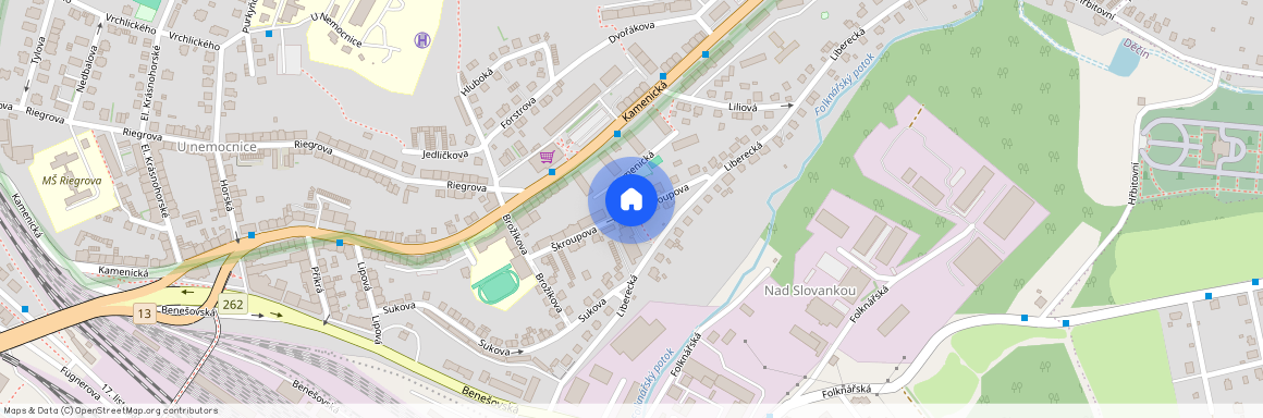 Škroupova, Děčín - Děčín II-Nové Město