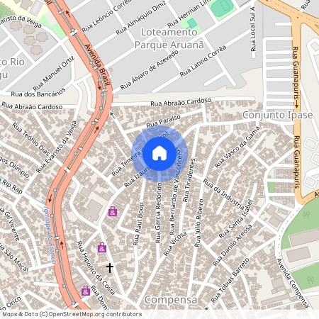 Rua Izaurina Braga, Compensa, Manaus, AM, 69030000