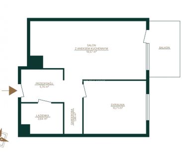 Nowe 2 pokoje z balkonem i garażem, Międzylesie - Zdjęcie 3