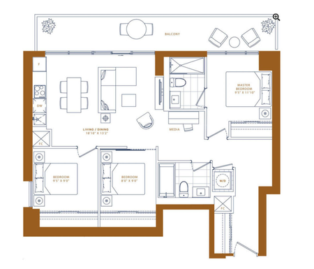 For Lease - 117 Broadway Avenue Unit# 615, Toronto, Ontario - Photo 3