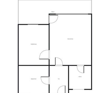 Sanierte 2-Zimmer-Wohnung mit Balkon und neuer Einbauküche - Photo 1
