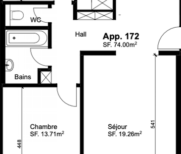 3 Zimmer, 74 m², 3. Stock - Foto 4