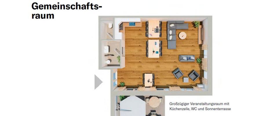 Appartementwohnen für Pflegepersonal, Auszubildende und Studierende - Photo 1