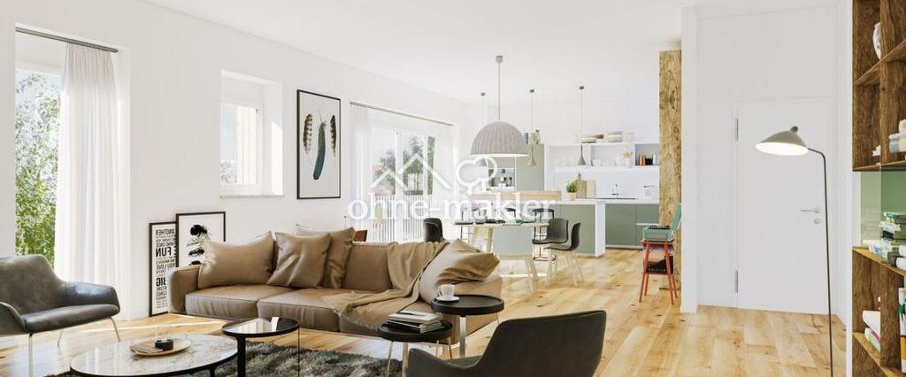 Bester Energiestandard! Moderne 1-Zi-Wohnung mit Balkon und Küche - KFW 40 NH - Foto 1