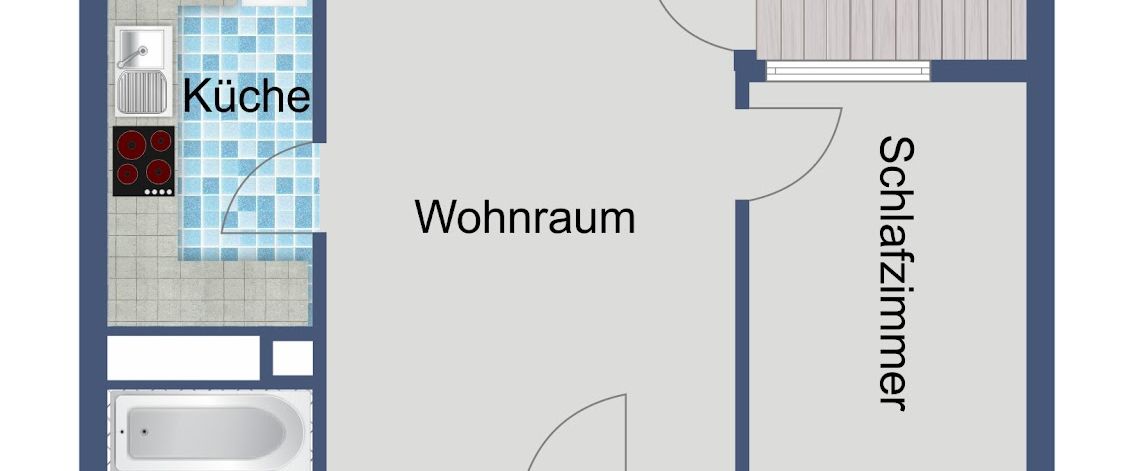 Ausschließlich WBS: Gemütliche 4 Wände! - Foto 1