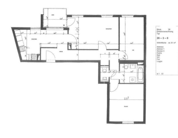 Geräumige Familienwohnung mit Balkon, Wannenbad und Gäste-WC! Keine WGs! - Photo 1
