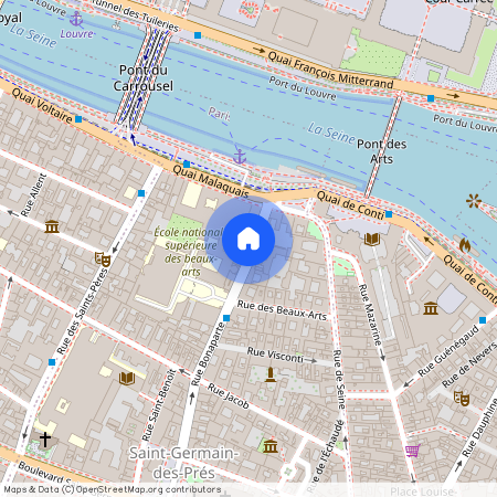 Paris 6 - Rue Bonaparte, au coeur de Saint-Germain-des-Prés